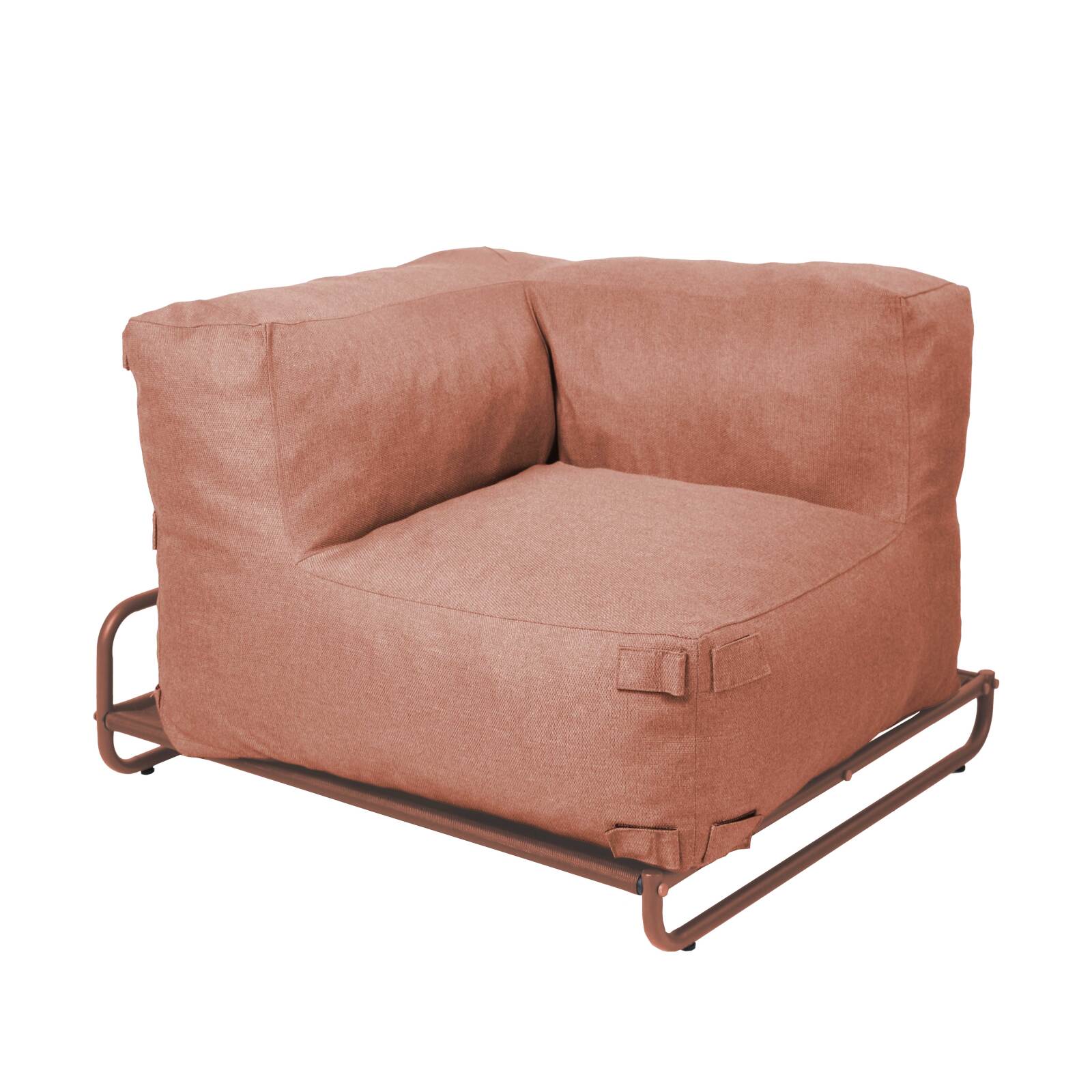 Sillón esquinero para sofá modular de exterior con estructura