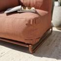 Sillón esquinero para sofá modular de exterior con estructura