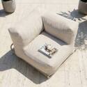 Sillón esquinero para sofá modular de exterior con estructura