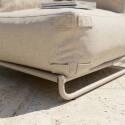 Sillón esquinero para sofá modular de exterior con estructura