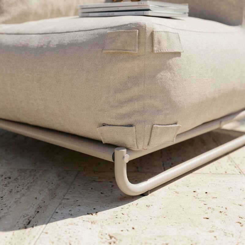 Sillón esquinero para sofá modular de exterior con estructura (3/6)