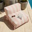 Sillón a rayas para sofá modular de exterior con estructura