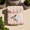 Sillón a rayas para sofá modular de exterior con estructura