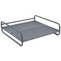 Sillón a rayas para sofá modular de exterior con estructura