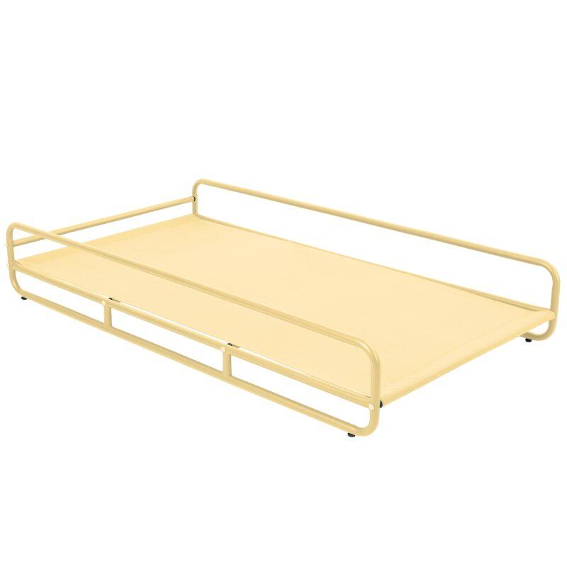 Chaise longue a rayas para sofá modular de exterior con estructura (5/6)