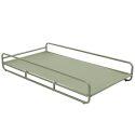 Chaise longue a rayas para sofá modular de exterior con estructura