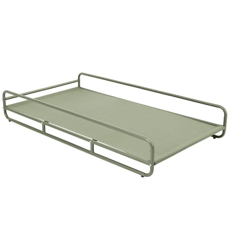 Chaise longue a rayas para sofá modular de exterior con estructura (5/6)