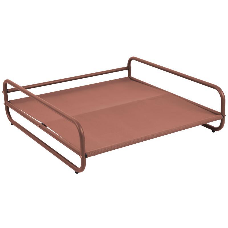 Puf a rayas para sofá modular de exterior con estructura (5/6)