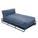 Sofá modular de exterior para 2 personas con estructura, 2 chaise longue y mesa de centro