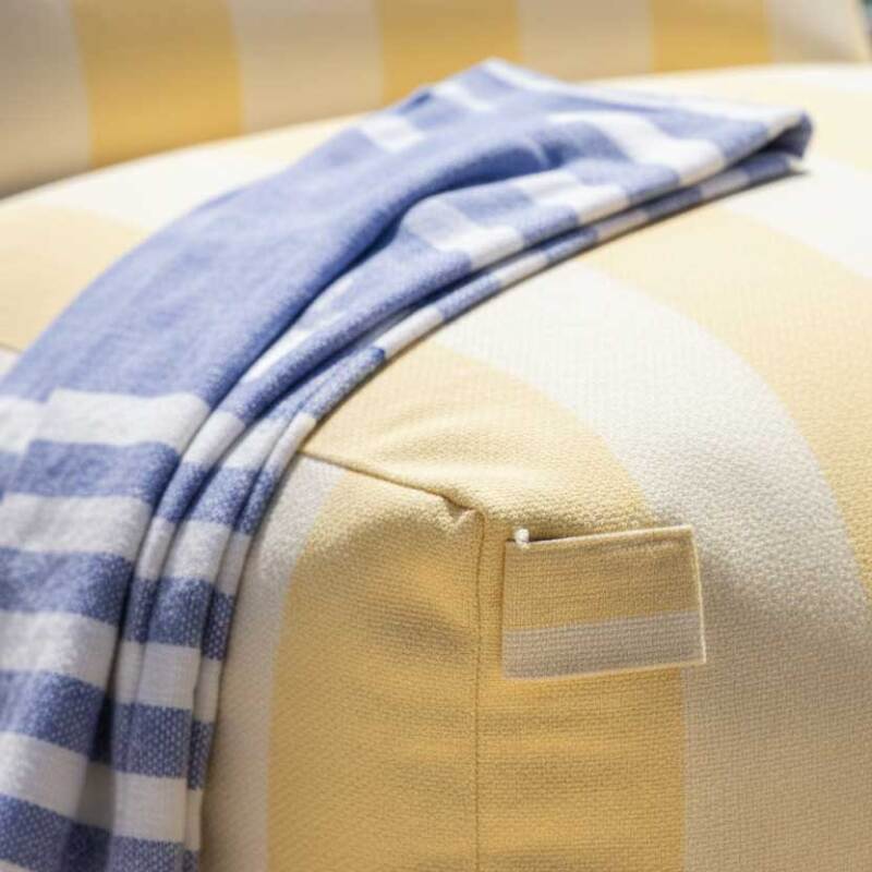 Sillón a rayas para sofá modular de exterior (2/7)