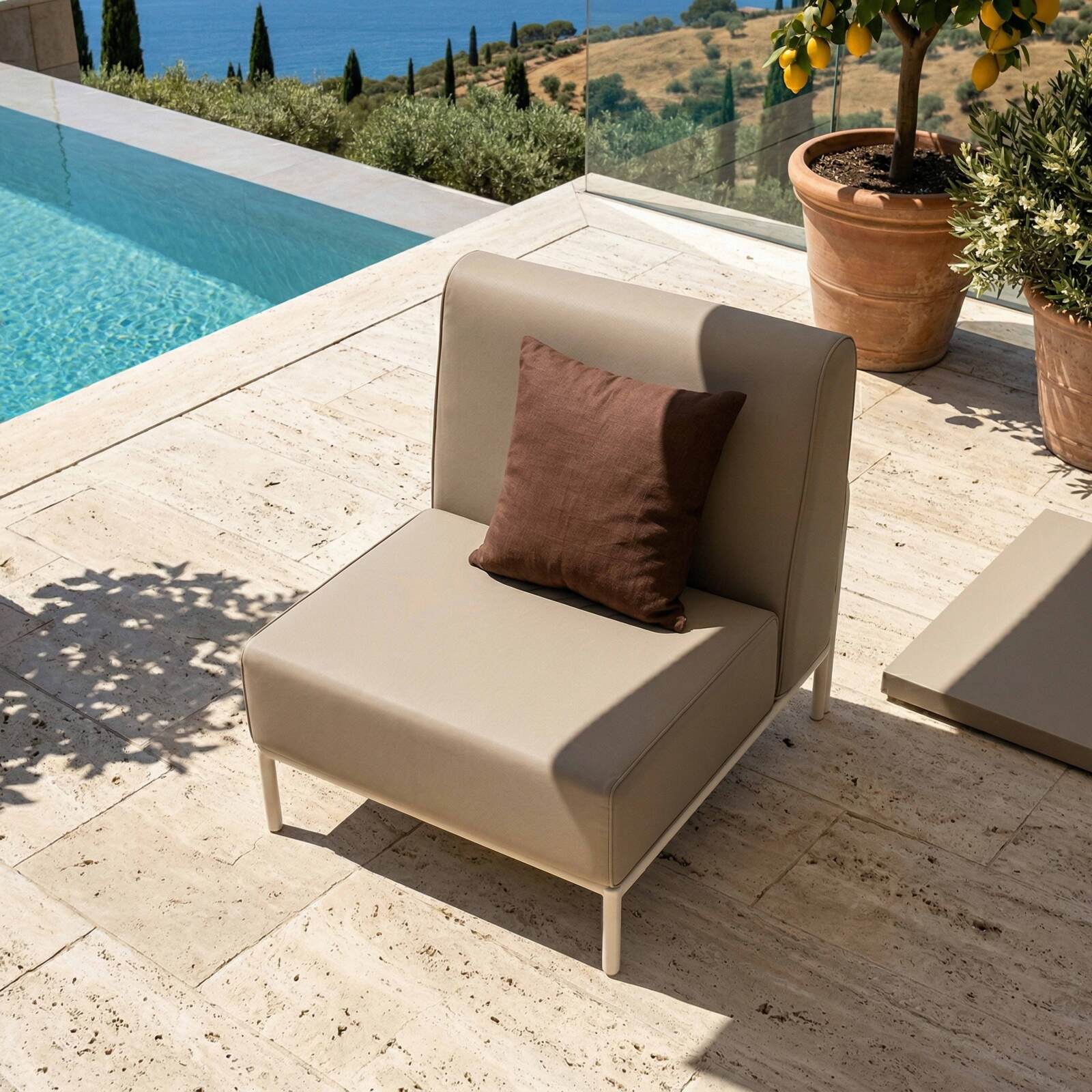 Sillón para sofá modular de exterior
