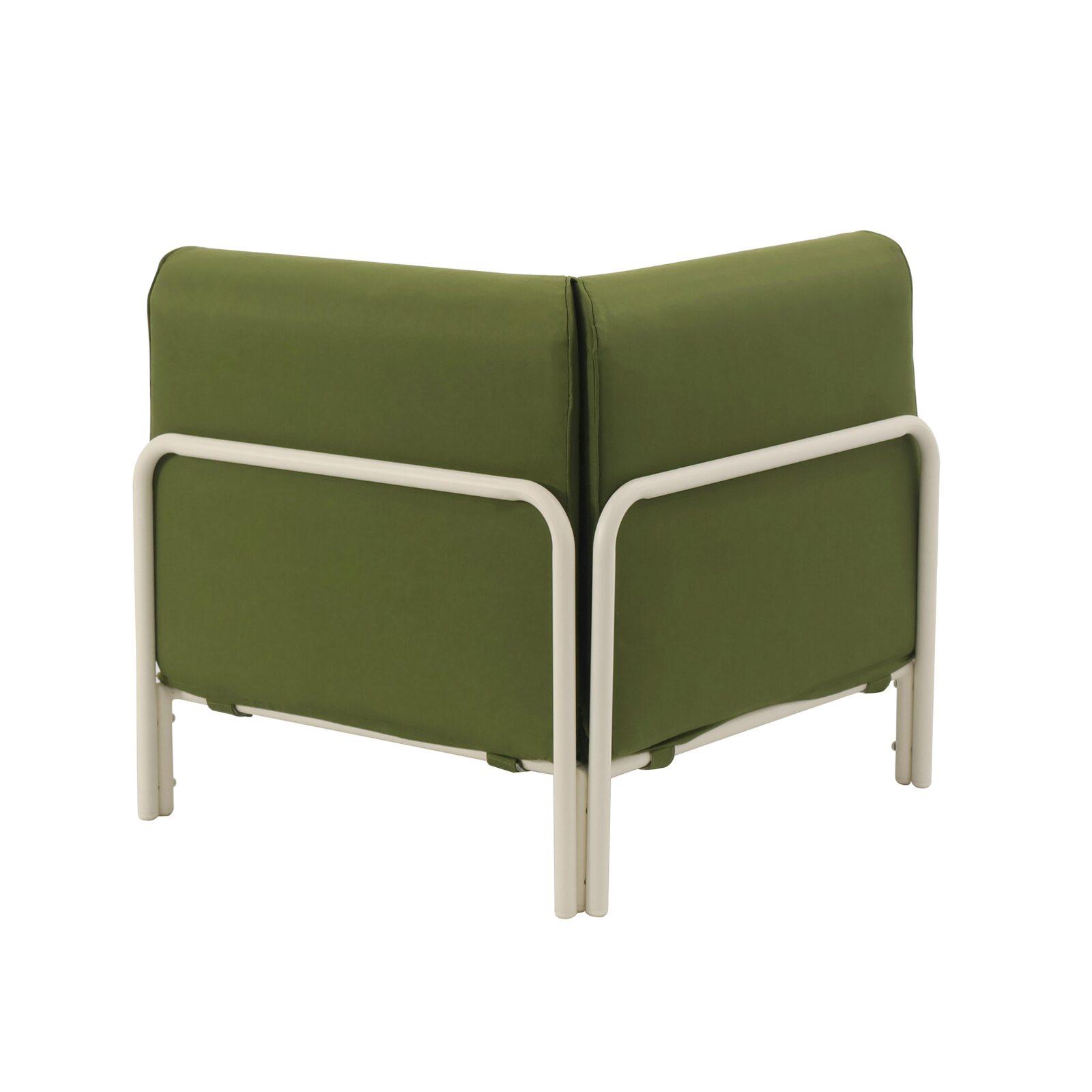 Sillón esquinero para sofá modular de exterior