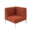 Sillón esquinero para sofá modular de exterior