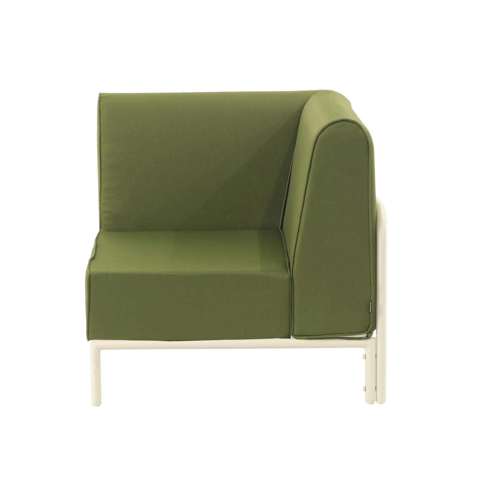 Sillón esquinero para sofá modular de exterior