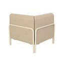 Sillón esquinero para sofá modular de exterior