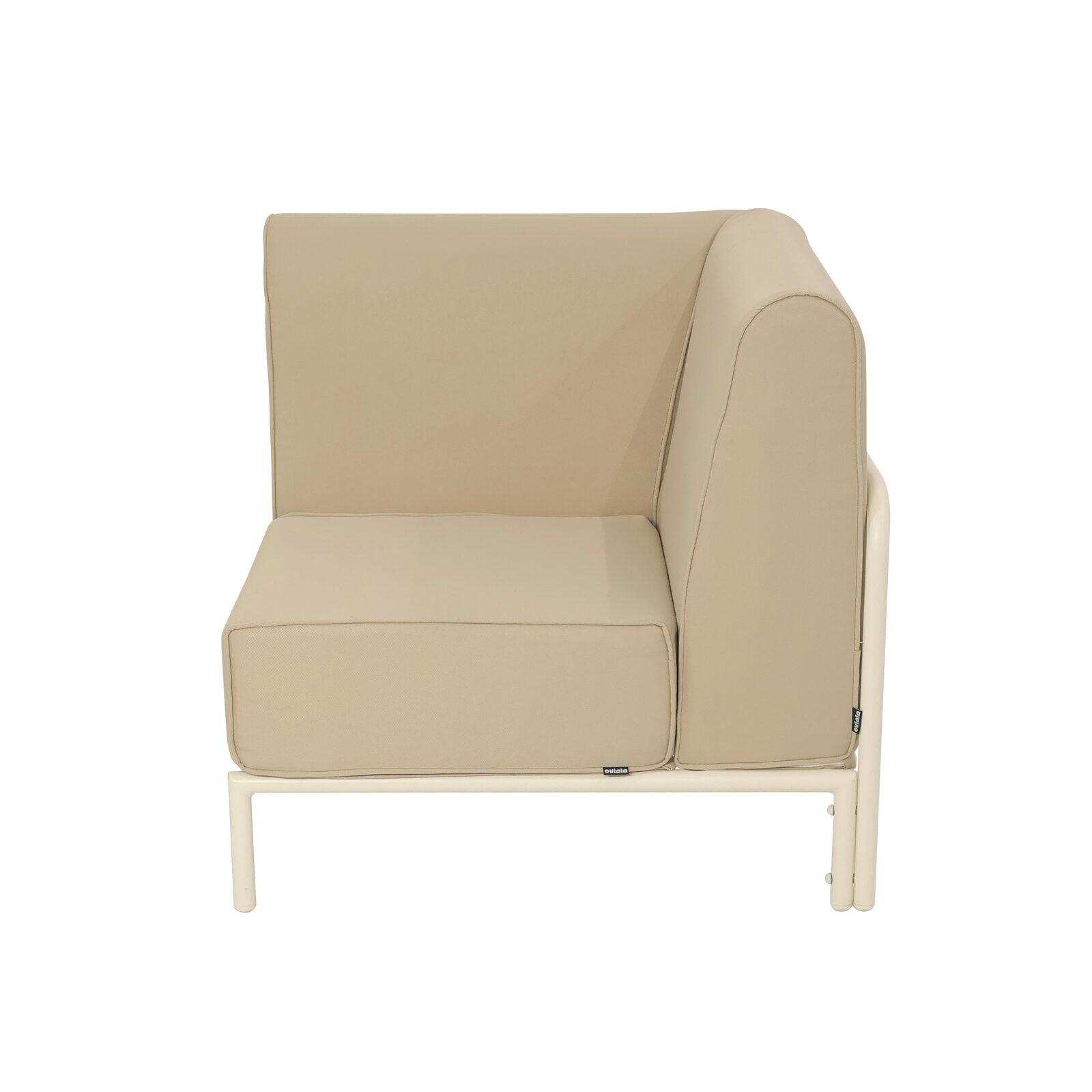 Sillón esquinero para sofá modular de exterior