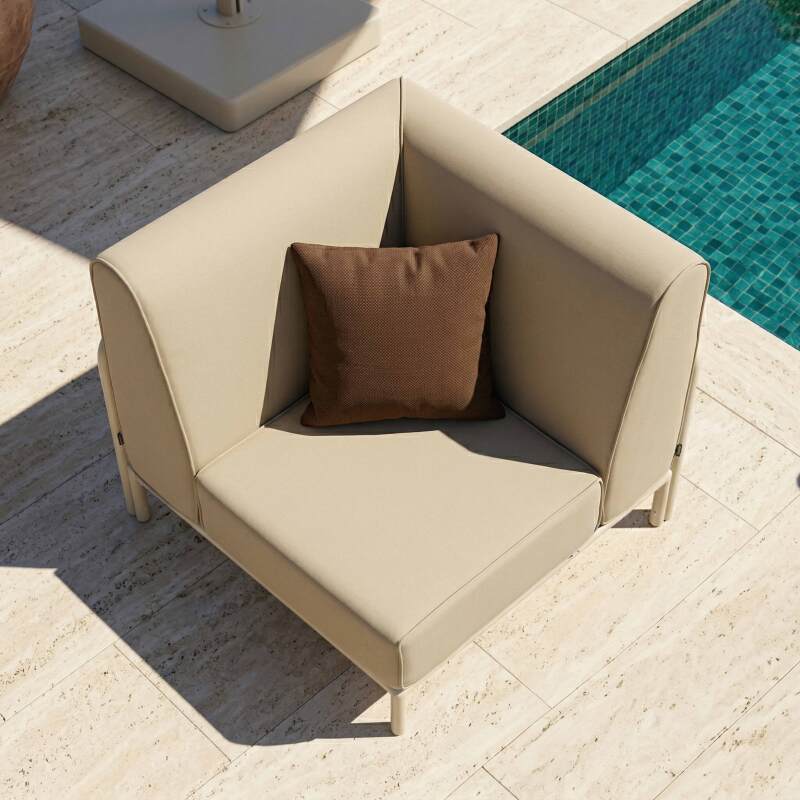 Sillón esquinero para sofá modular de exterior (2/7)
