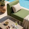 Chaise longue para sofá modular de exterior