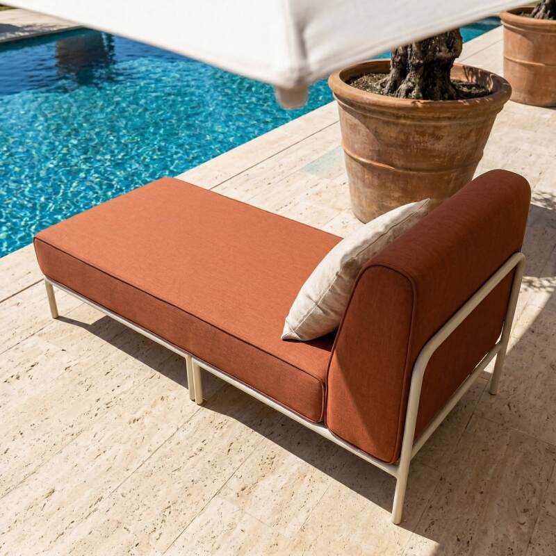 Chaise longue para sofá modular de exterior (2/7)