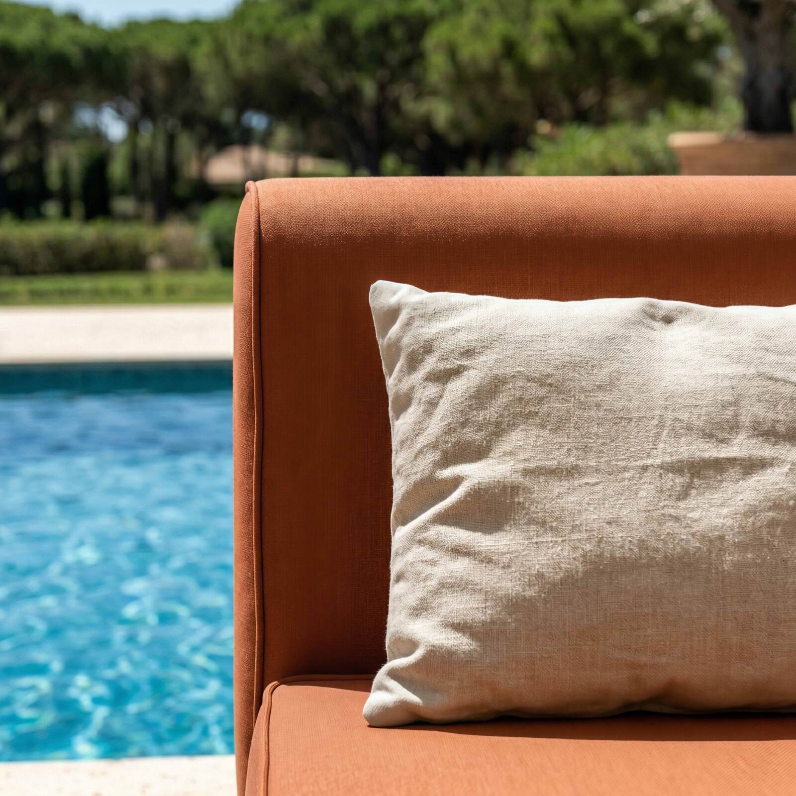 Chaise longue para sofá modular de exterior