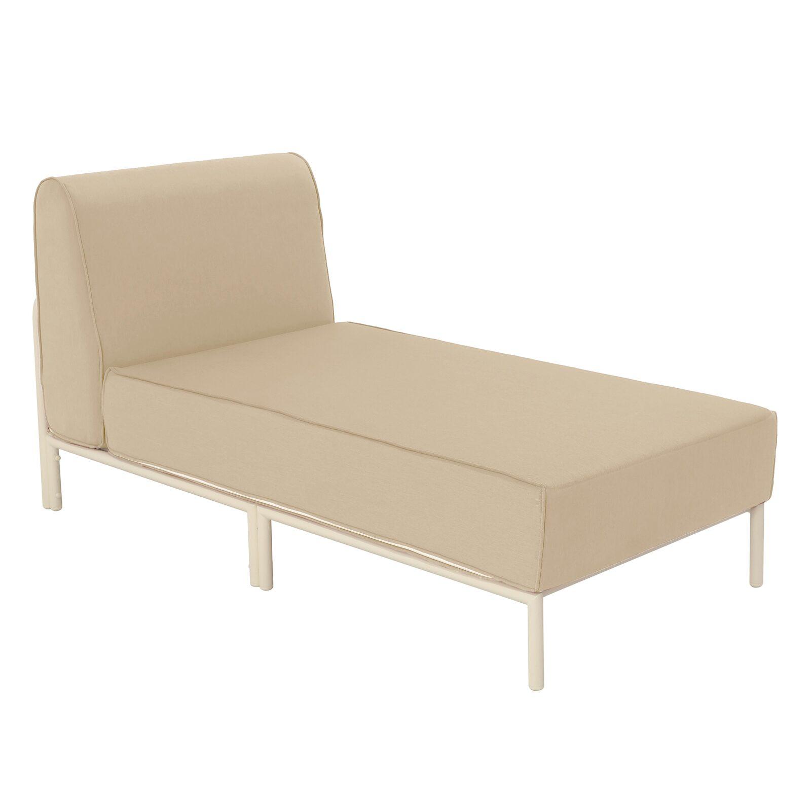 Chaise longue para sofá modular de exterior