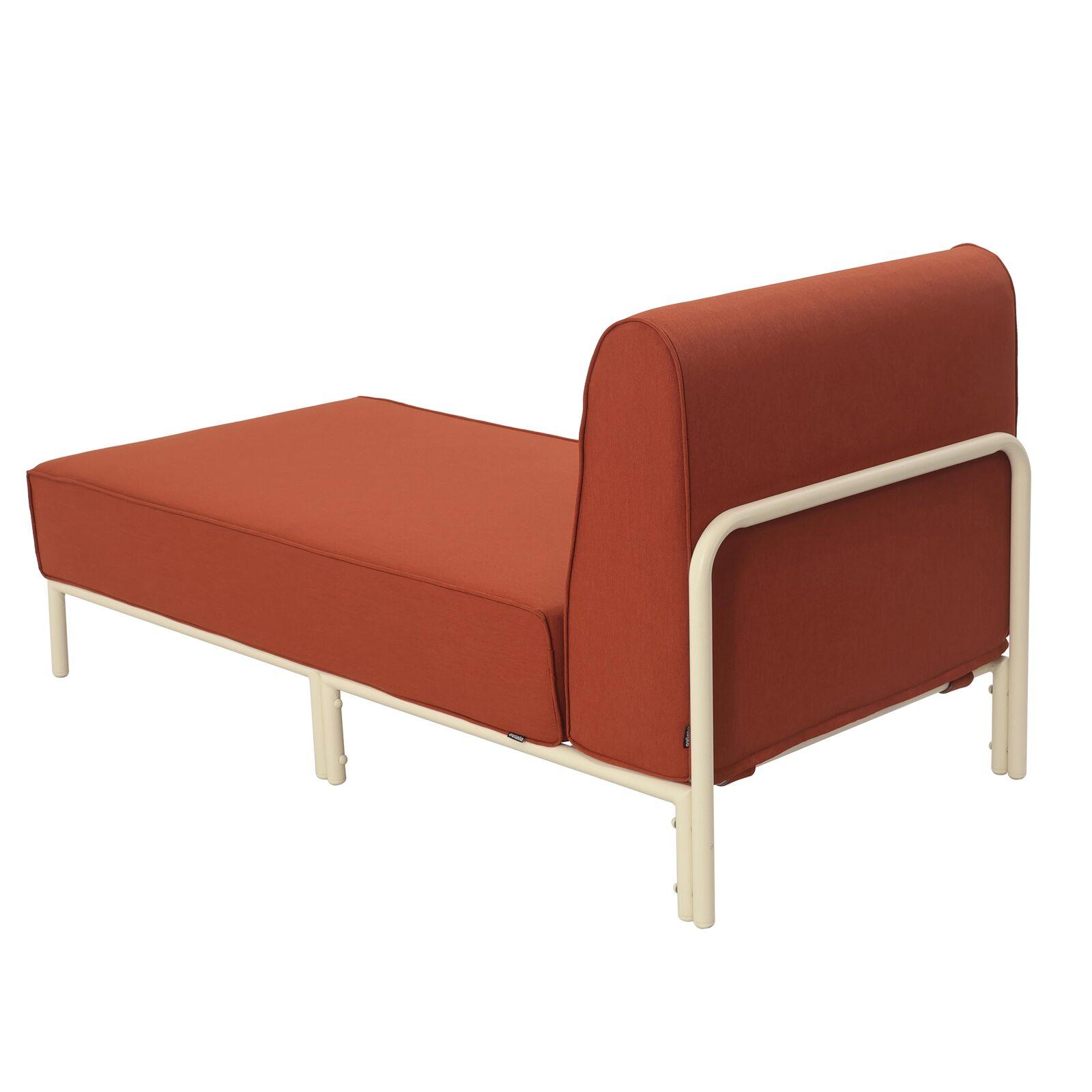 Chaise longue para sofá modular de exterior