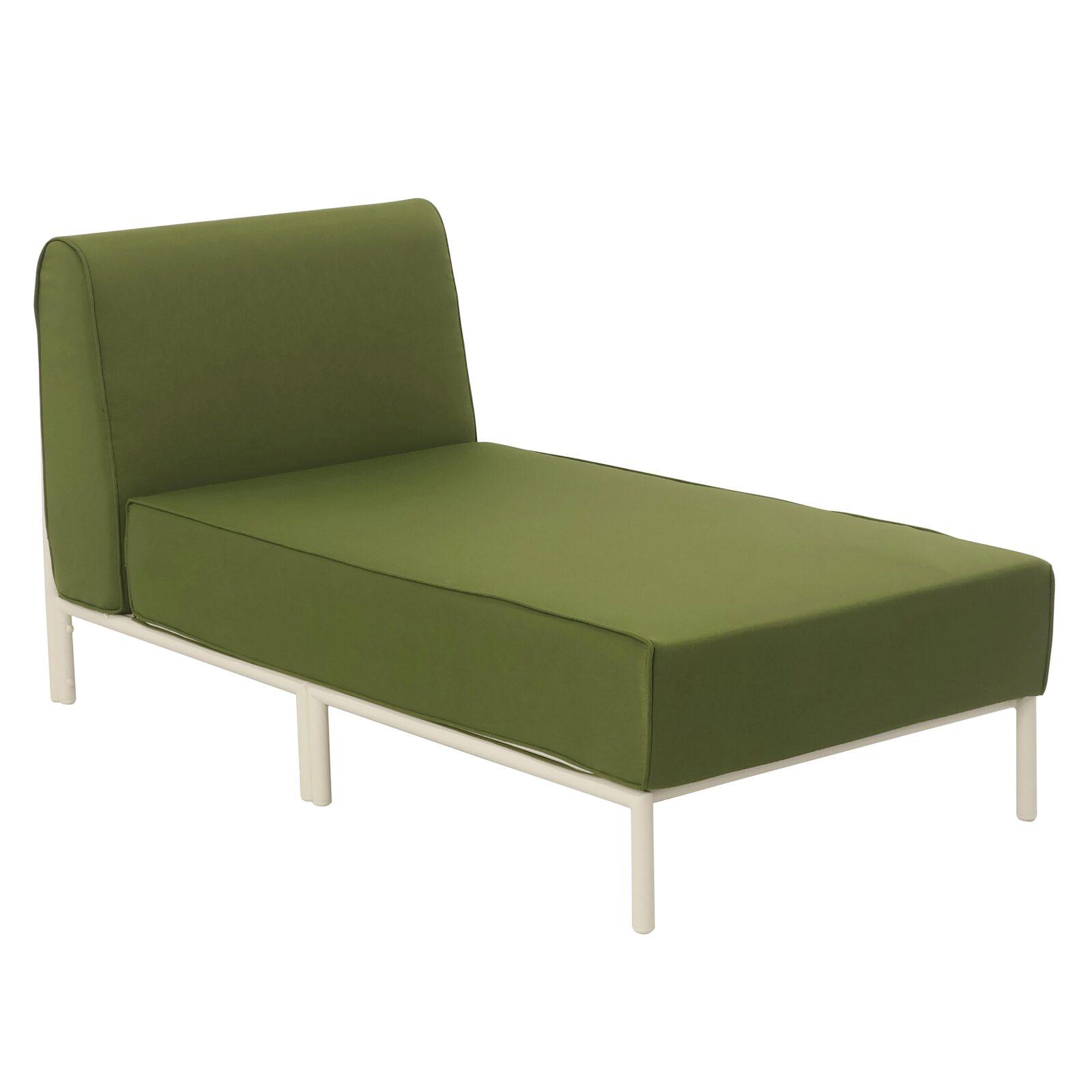 Chaise longue para sofá modular de exterior
