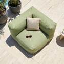 Sillón esquinero para sofá modular de exterior