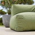Sillón esquinero para sofá modular de exterior