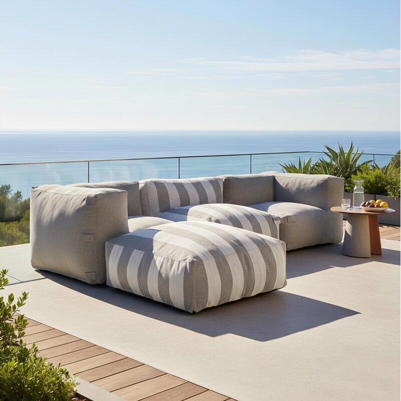 Sillón esquinero para sofá modular de exterior (5/6)
