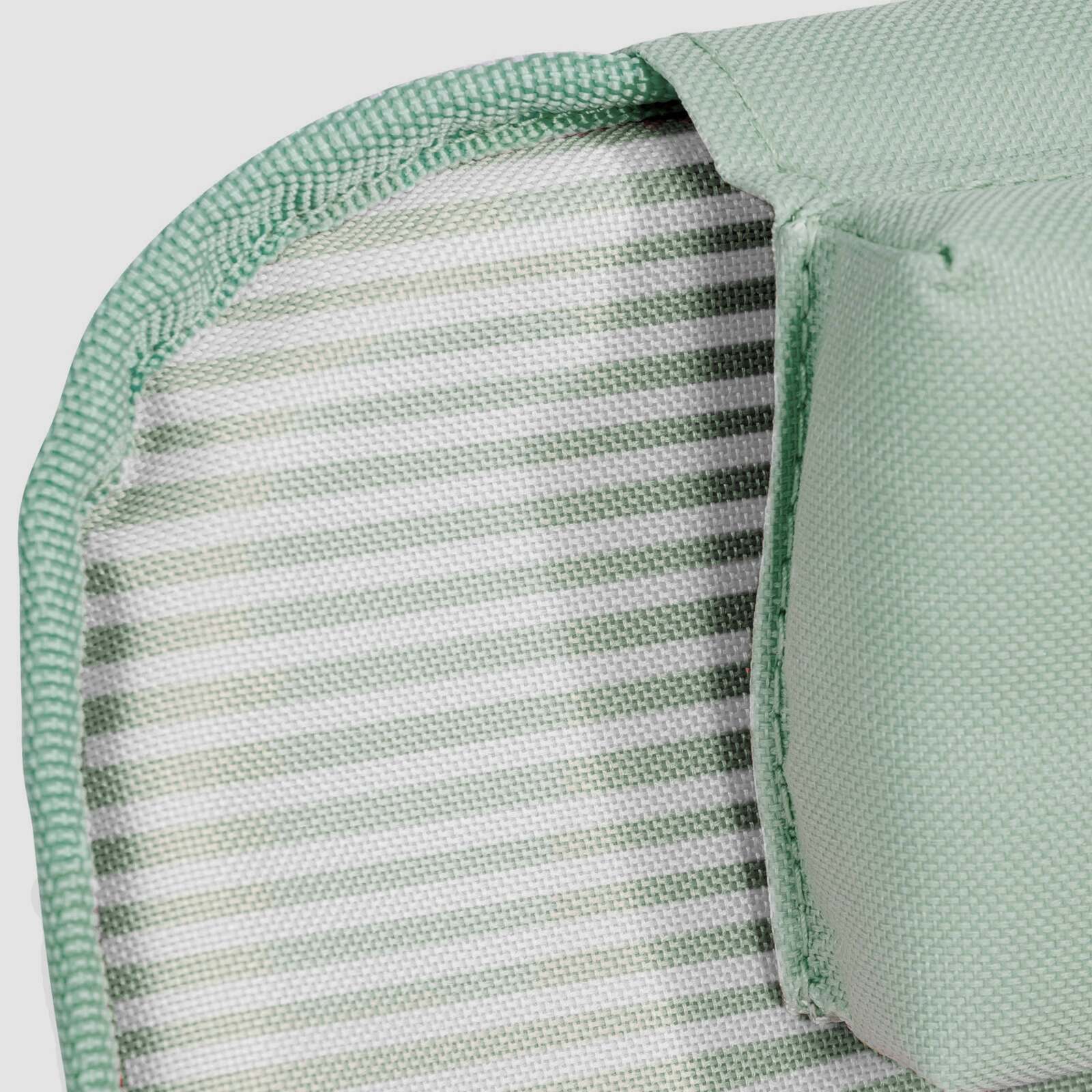 Lote de 2 tumbonas de playa plegables a rayas reclinables 5 posiciones