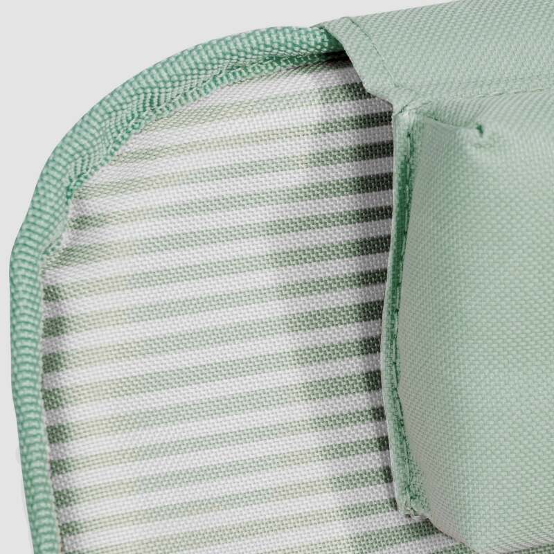 Lote de 2 tumbonas de playa plegables a rayas reclinables 5 posiciones (6/7)