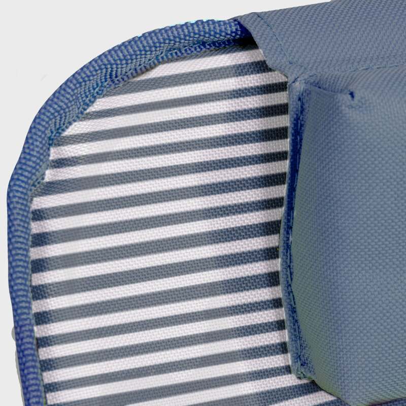 Lote de 2 tumbonas de playa plegables a rayas reclinables 5 posiciones (4/7)