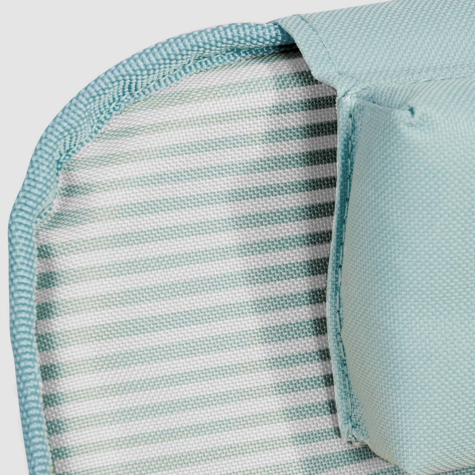 Lote de 2 tumbonas de playa plegables a rayas reclinables 5 posiciones