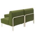 Sofá modular de exterior para 2 personas con 1 sillón y 1 chaise longue
