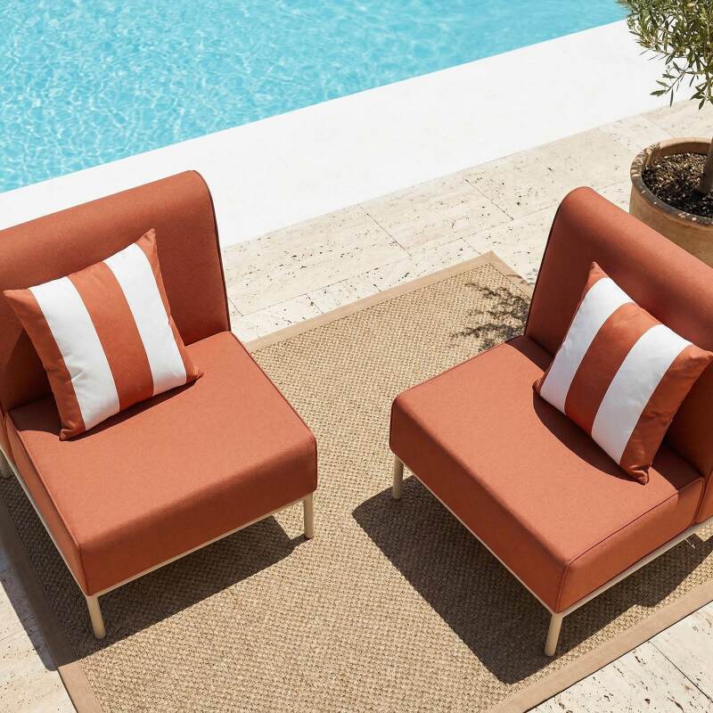 Sofá modular de exterior para 2 personas con 2 sillones (4/7)