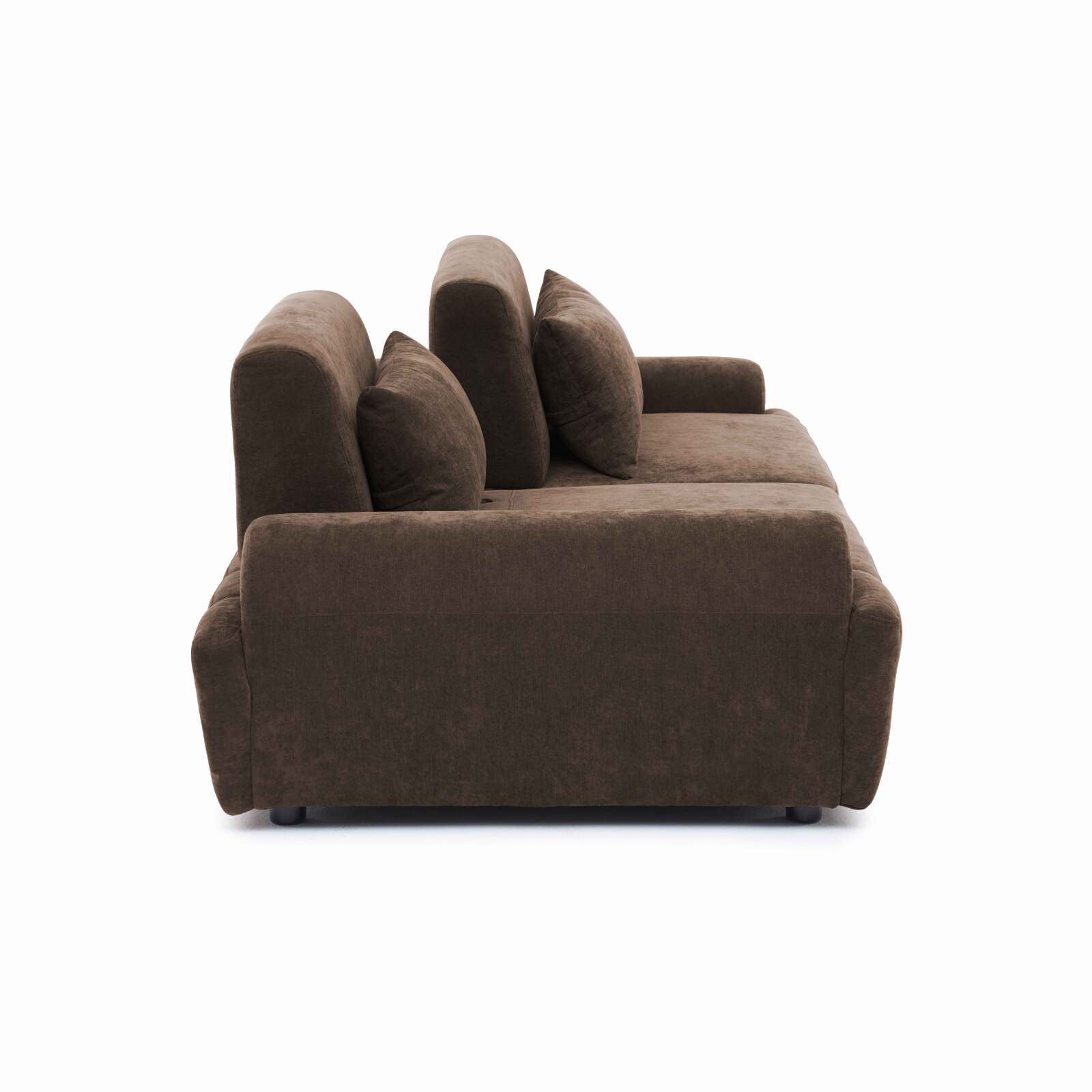 Sofá modular de 2 plazas de tela con cojines