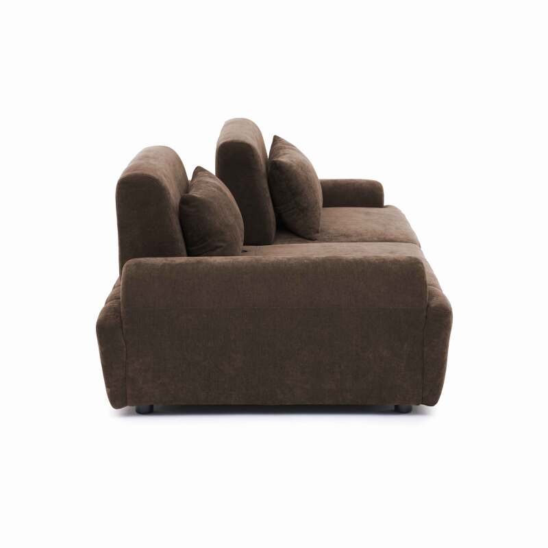 Sofá modular de 2 plazas de tela con cojines