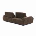 Sofá modular de 2 plazas de tela con cojines