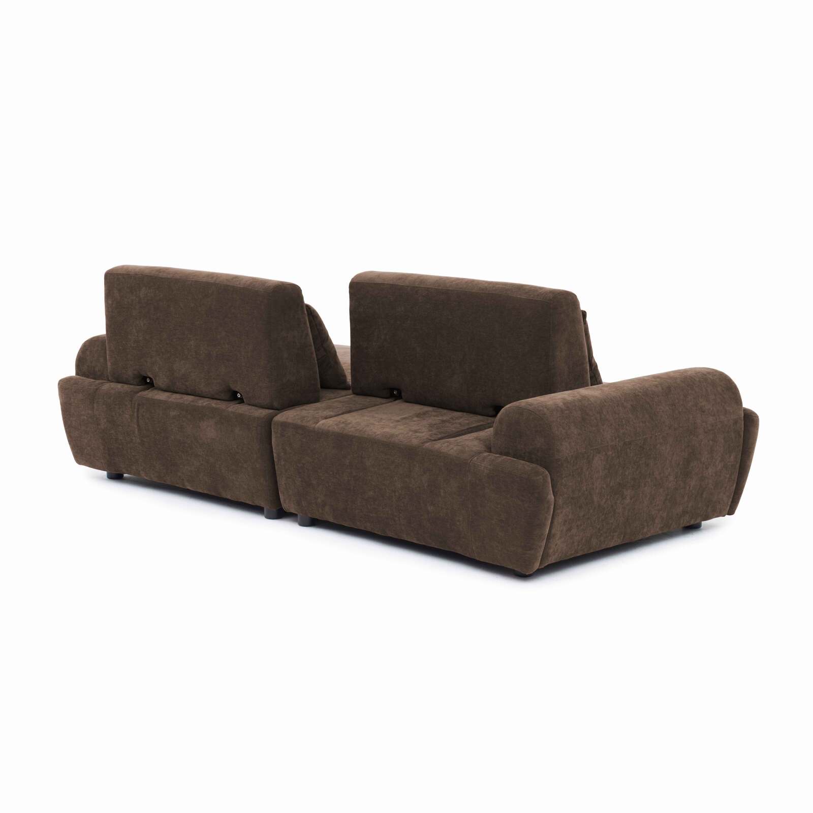 Sofá modular de 2 plazas de tela con cojines