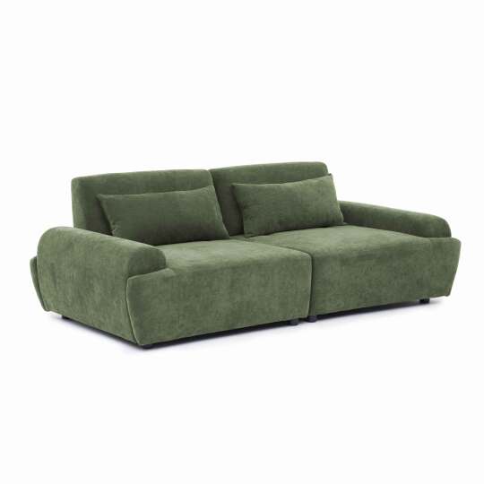 Sofá modular de 2 plazas de tela con cojines