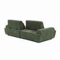 Sofá modular de 2 plazas de tela con cojines