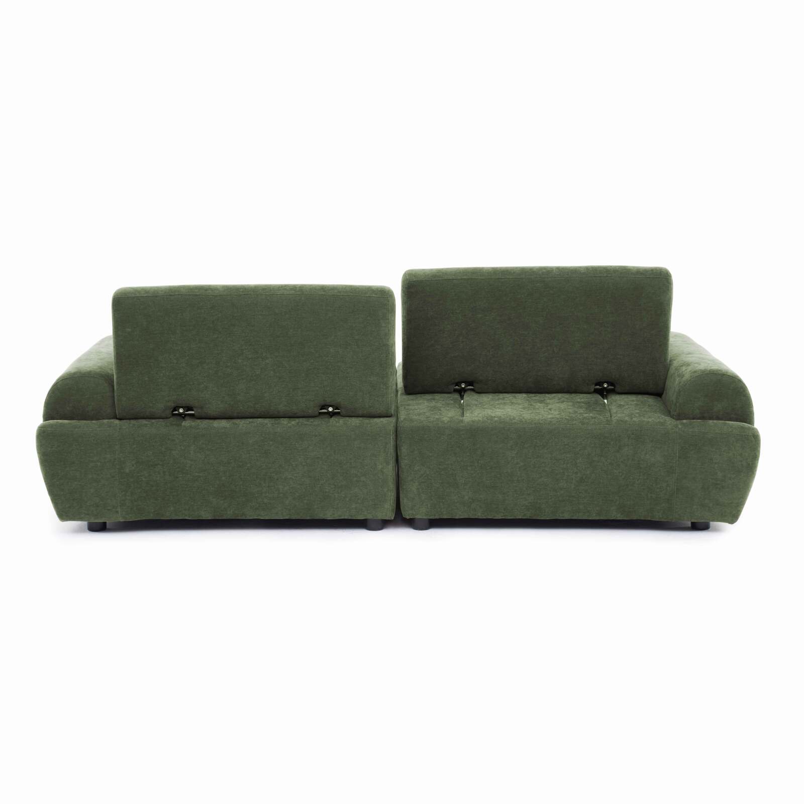 Sofá modular de 2 plazas de tela con cojines