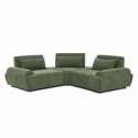 Sofá modular esquinero de 3 plazas de tela con cojines