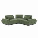 Sofá modular esquinero de 3 plazas de tela con cojines