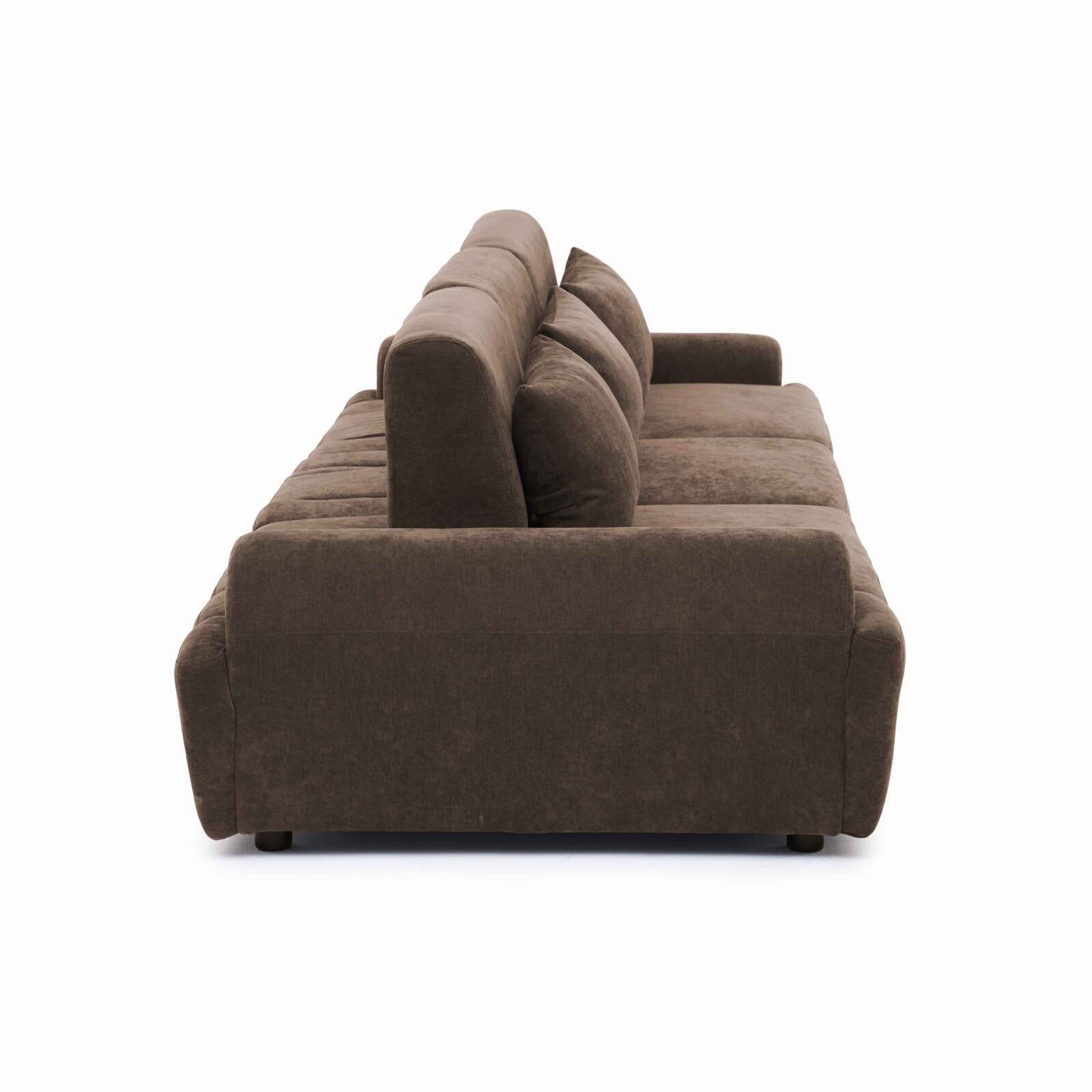 Sofá modular de 3 plazas de tela con cojines