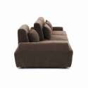 Sofá modular de 3 plazas de tela con cojines