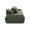Sofá modular de 3 plazas de tela con cojines