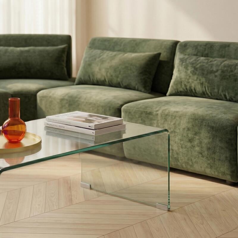 Sofá modular esquinero de 5 plazas de tela con cojines (5/7)
