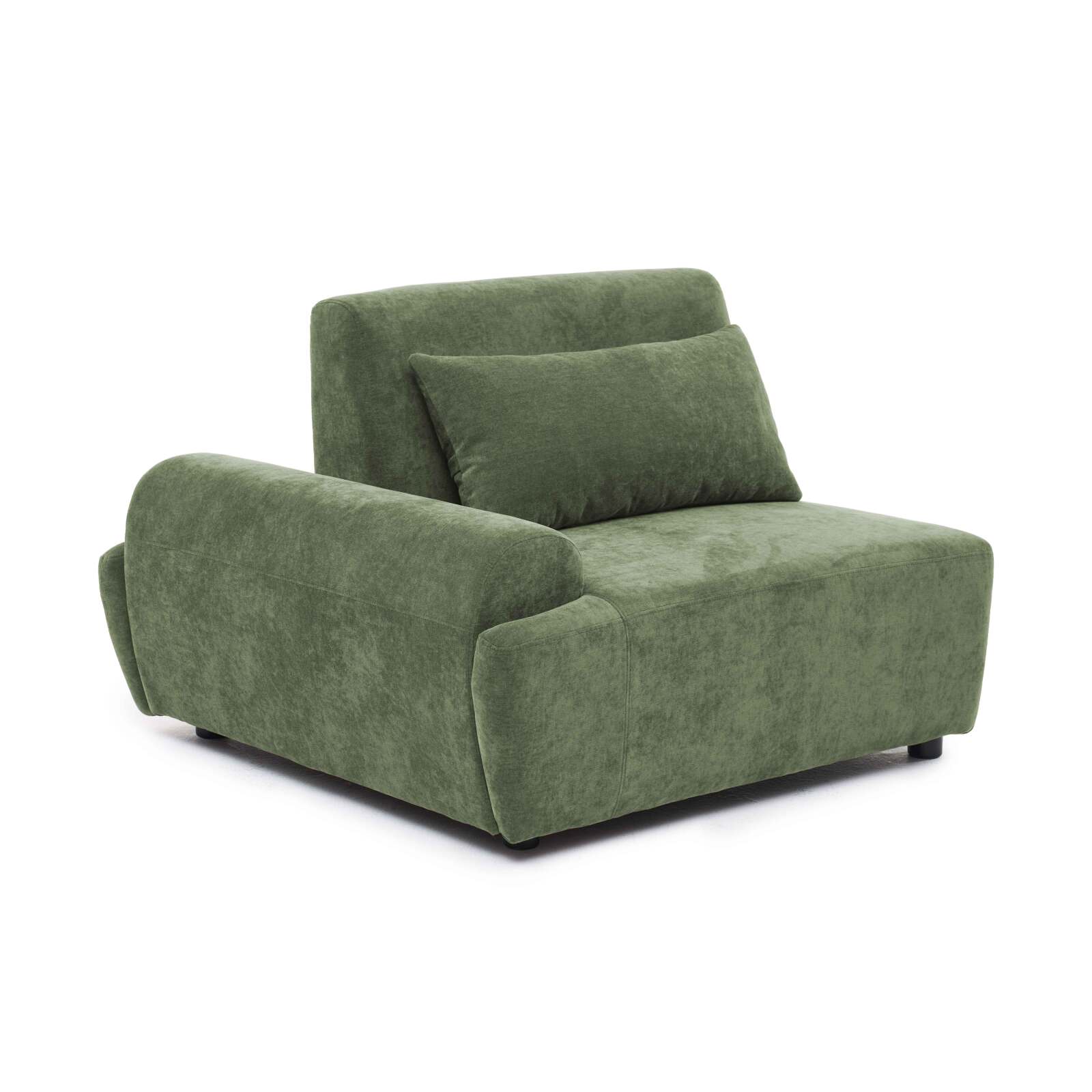 Sillón derecho para sofá modular de tela con cojín